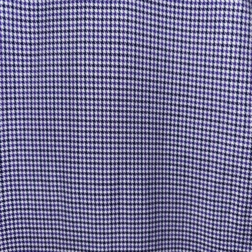 BUGatchi LS Button Down purple and black houndstooth shirt SZ 16/40 - Picture 6 of 8